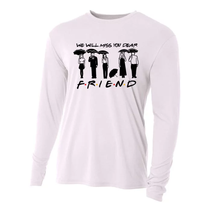 Retro Rip Chandler Bing We Will Miss You Dear Friends Movie Cooling Performance Long Sleeve Crew