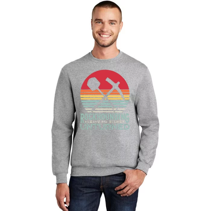 Rockhounding Rock Collector Funny Geologist Geology Pun Tall Sweatshirt