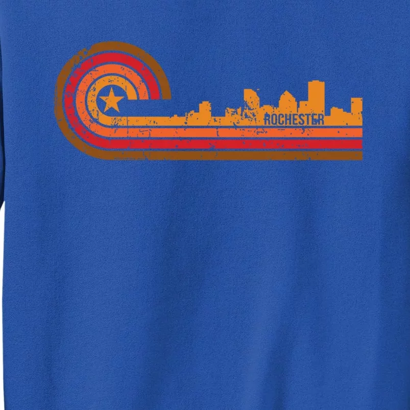 Retro Rochester Cityscape Gift Rochester Ny Skyline Gift Tall Sweatshirt