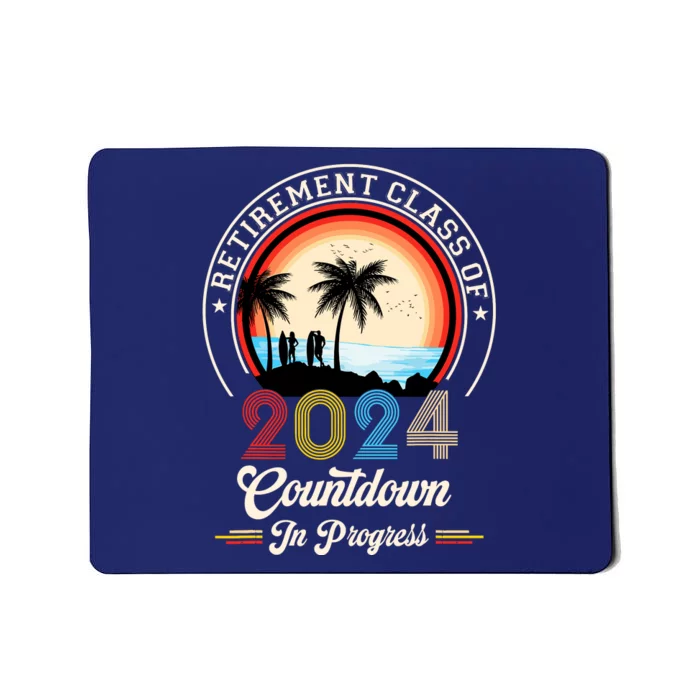 Retro Retirement Class Of 2024 Countdown In Progress Teacher Mousepad