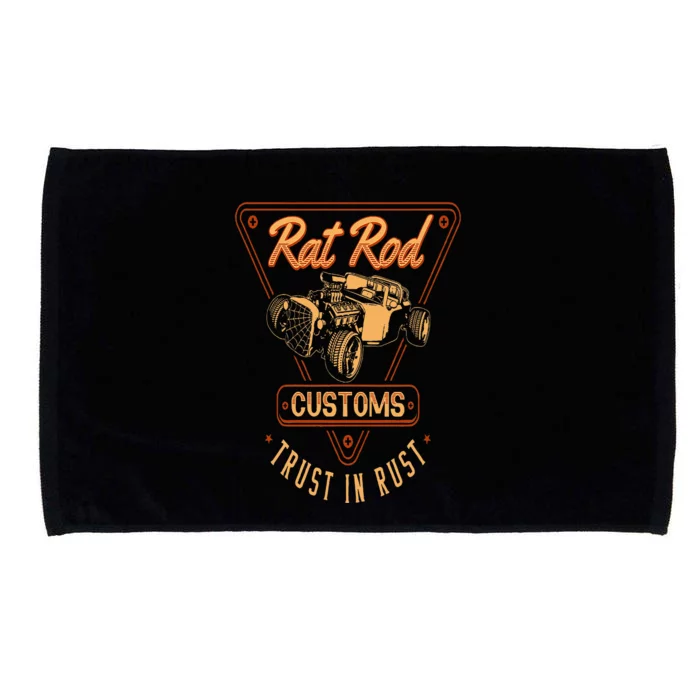 Rat Rod Customs Vintage Hot Rod Microfiber Hand Towel