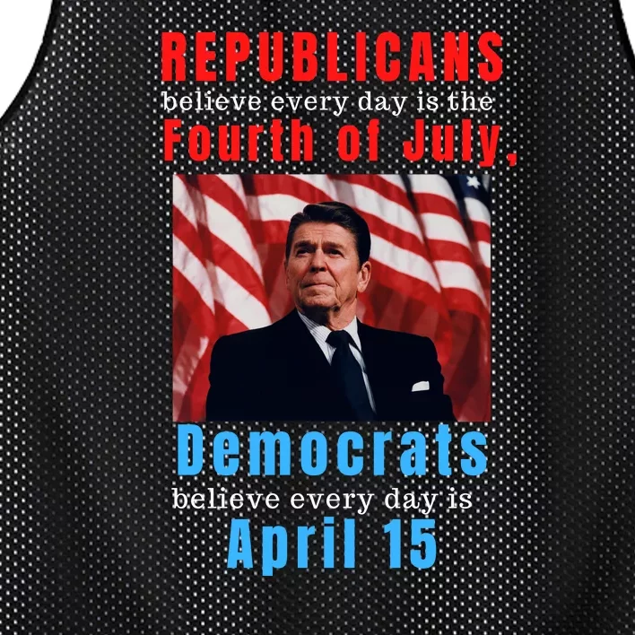 Ronald Reagan Conservative Mesh Reversible Basketball Jersey Tank