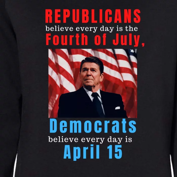 Ronald Reagan Conservative Womens California Wash Sweatshirt