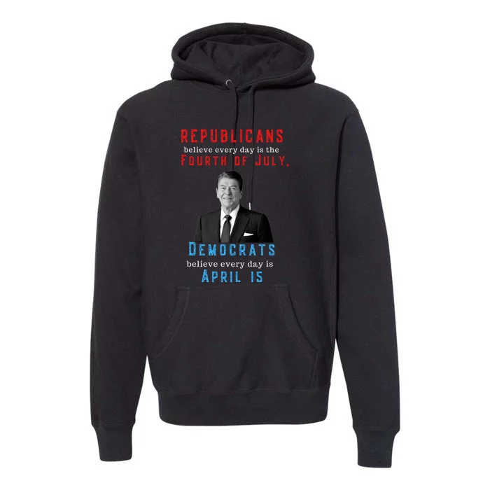 Ronald Reagan Conservative Premium Hoodie