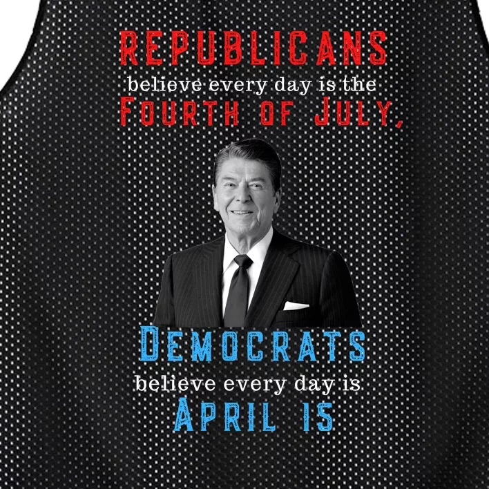 Ronald Reagan Conservative Mesh Reversible Basketball Jersey Tank