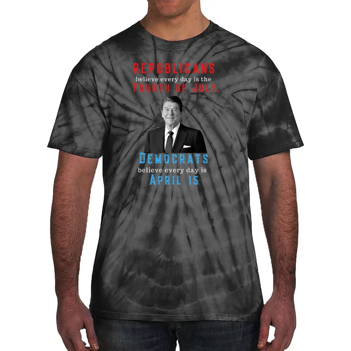 Ronald Reagan Conservative Tie-Dye T-Shirt