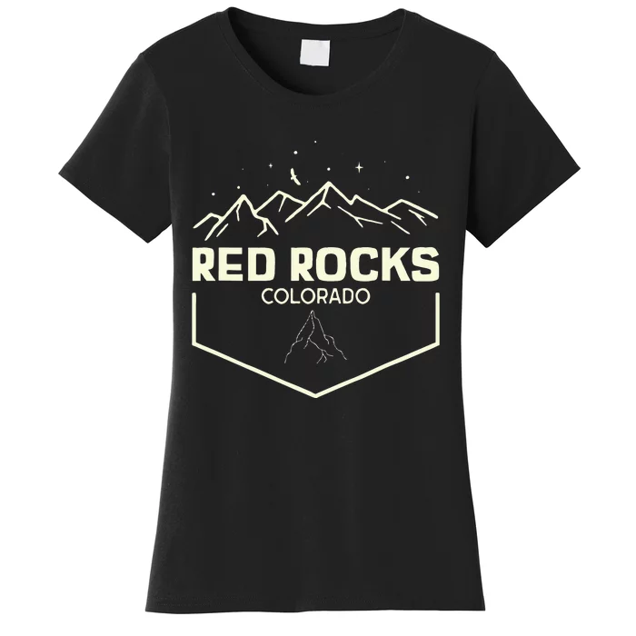 Red Rocks Colorado Epic Moonlight Women's T-Shirt