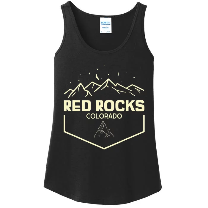 Red Rocks Colorado Epic Moonlight Ladies Essential Tank