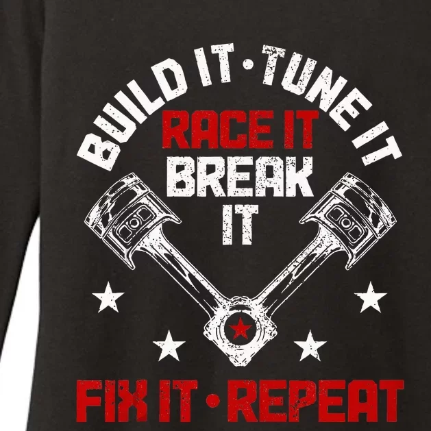 Racing Race Car Build Tune Break Fix Funny Racer Drag Racing Womens CVC Long Sleeve Shirt