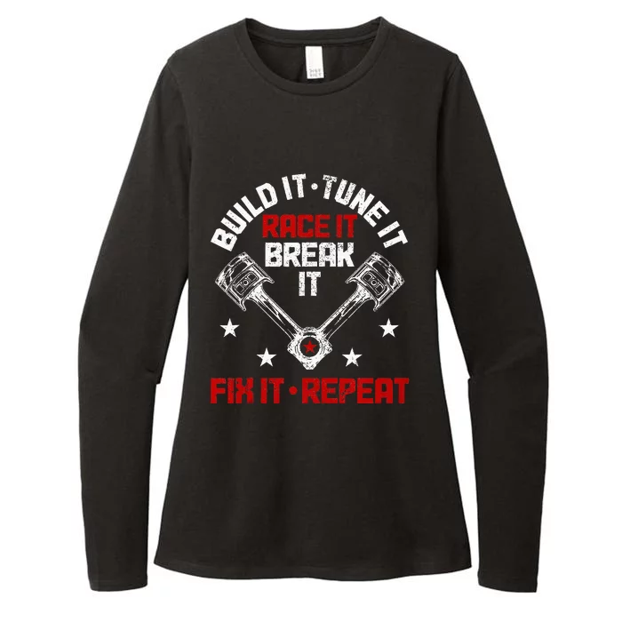 Racing Race Car Build Tune Break Fix Funny Racer Drag Racing Womens CVC Long Sleeve Shirt