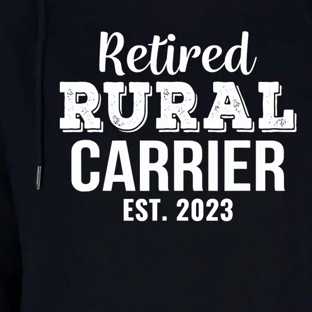 Retired Rural Carrier Gift Retirement Womens Funnel Neck Pullover Hood