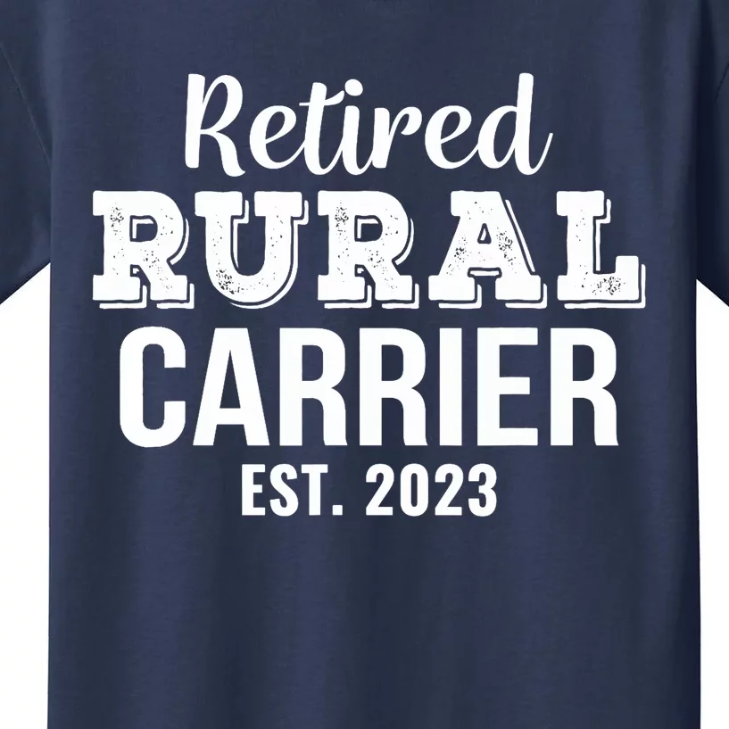 Retired Rural Carrier Gift Retirement Kids T-Shirt