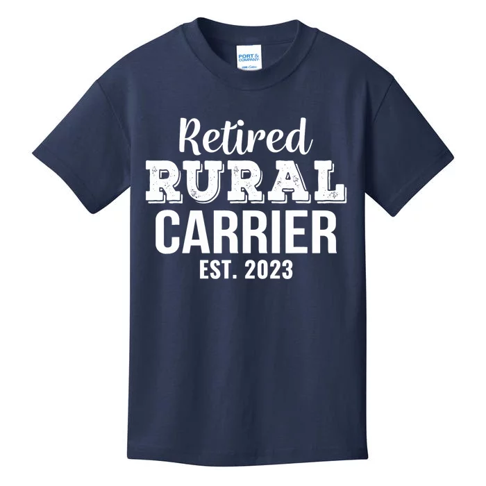 Retired Rural Carrier Gift Retirement Kids T-Shirt