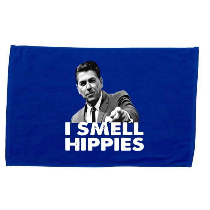 Reagan Ronald Conservative Funny Smell Hippies Merica Microfiber Hand Towel