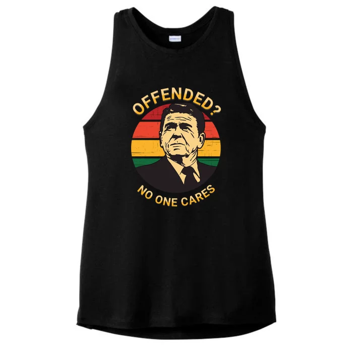 Ronald Reagan Conservative Politically Incorrect Ladies Tri-Blend Wicking Tank