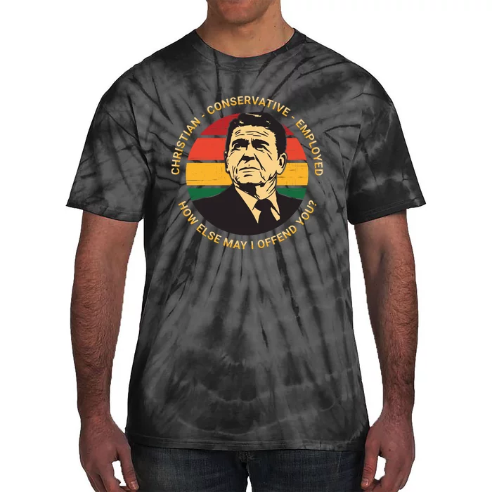 Ronald Reagan Conservative Politically Incorrect Tie-Dye T-Shirt