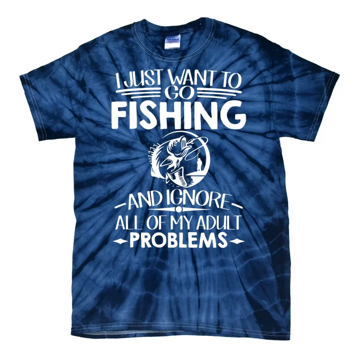 Retro Reel Cool Pepere Fishing Fisherman Funny Tie-Dye T-Shirt