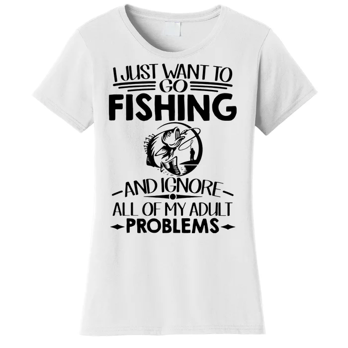 Retro Reel Cool Pepere Fishing Fisherman Funny Women's T-Shirt