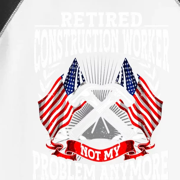 Retiret Retired Construction Worker Cool Gift Toddler Fine Jersey T-Shirt