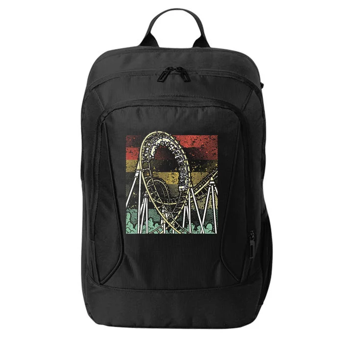 Retro Roller Coaster City Backpack