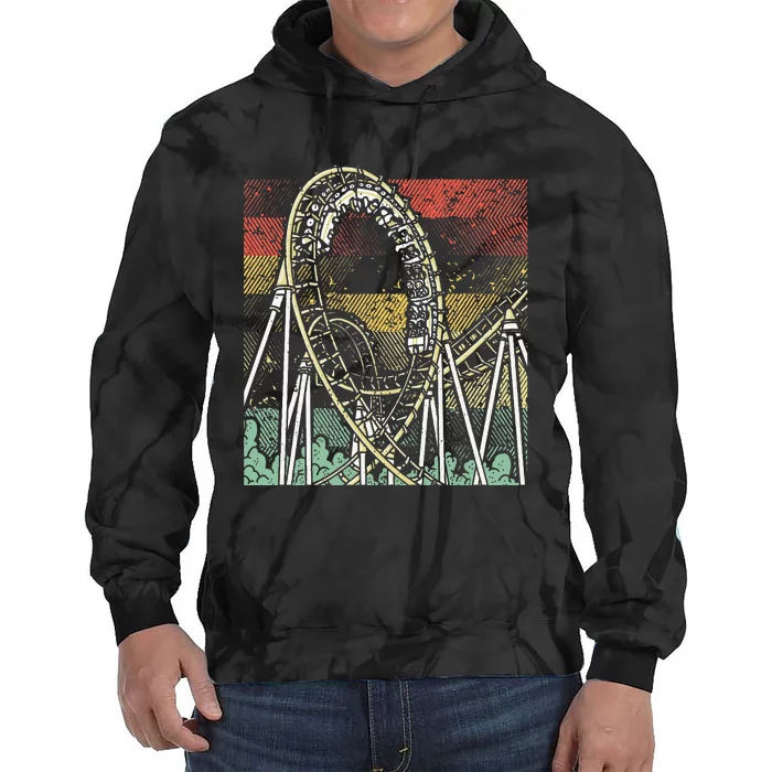 Retro Roller Coaster Tie Dye Hoodie