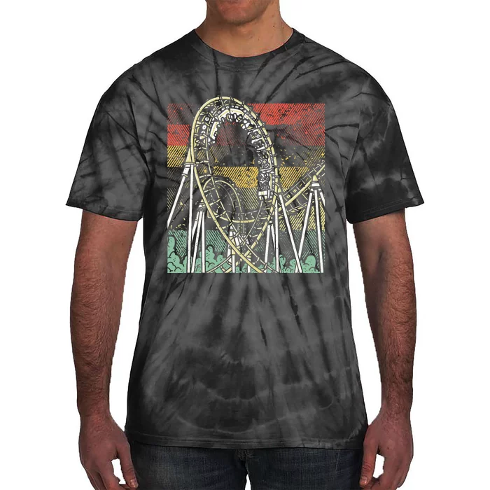 Retro Roller Coaster Tie-Dye T-Shirt