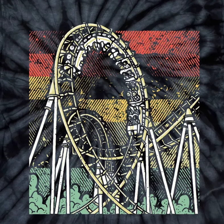 Retro Roller Coaster Tie-Dye T-Shirt