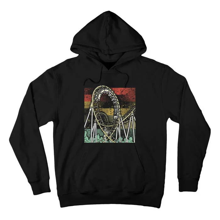 Retro Roller Coaster Tall Hoodie