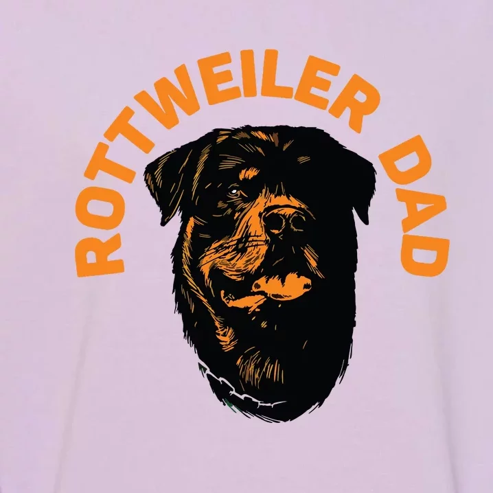 Rottweiler Rottie Dad Daddy Father Funny Garment-Dyed Sweatshirt