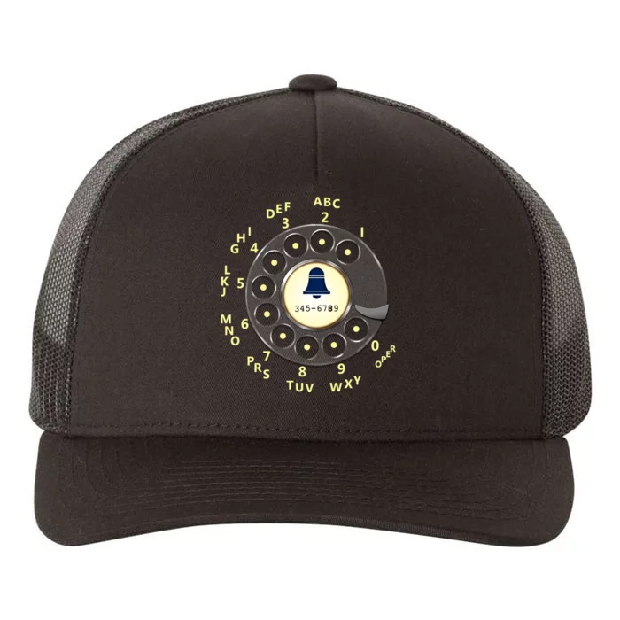 Retro Rotary Dial Yupoong Adult 5-Panel Trucker Hat