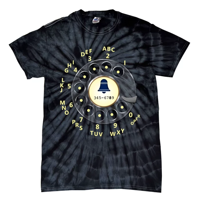 Retro Rotary Dial Tie-Dye T-Shirt