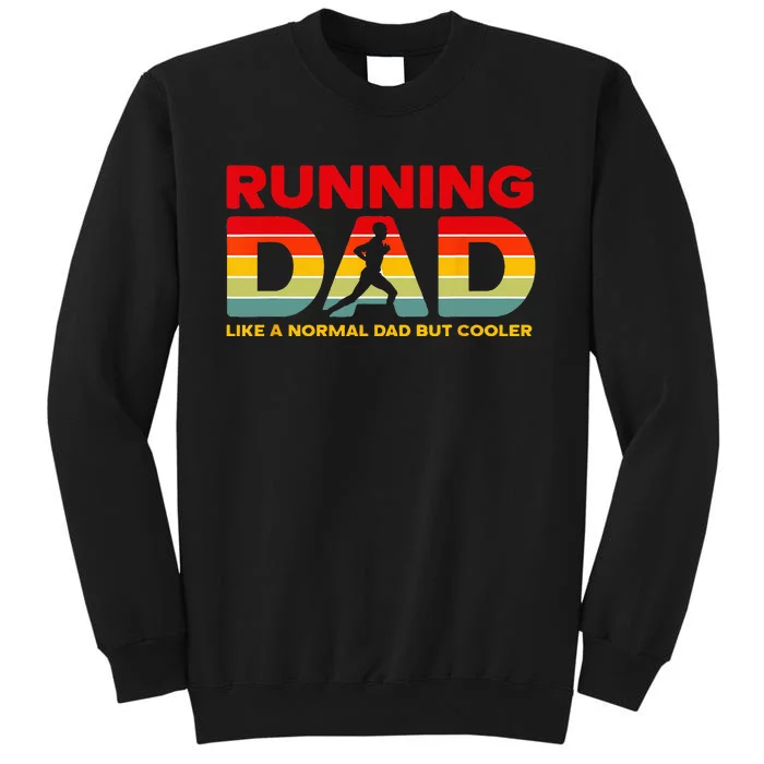 Retro Running Dad Apparel Funny Marathon Sweatshirt