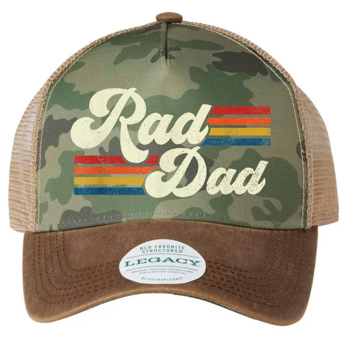 Retro Rad Dad Funny Fathers Day Top Legacy Tie Dye Trucker Hat