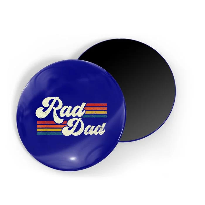 Retro Rad Dad Funny Fathers Day Top Magnet