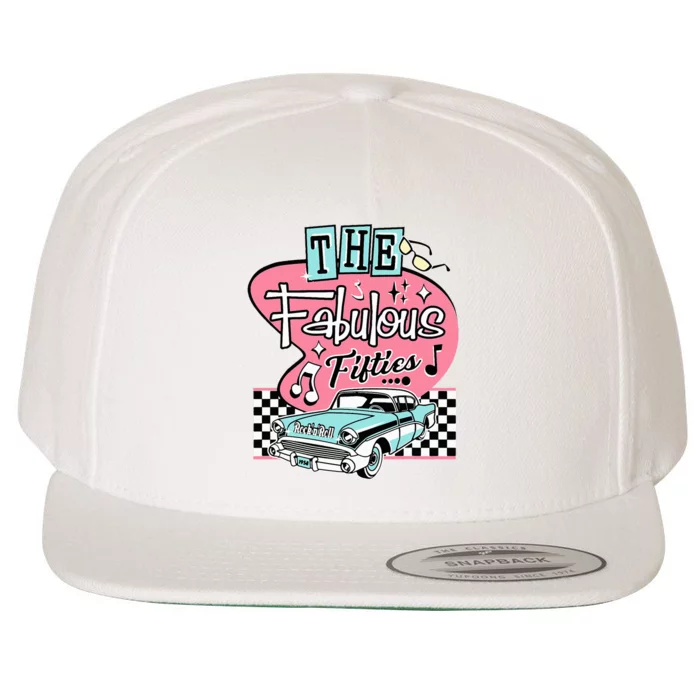 Retro Rockabilly Dance Party Wool Snapback Cap