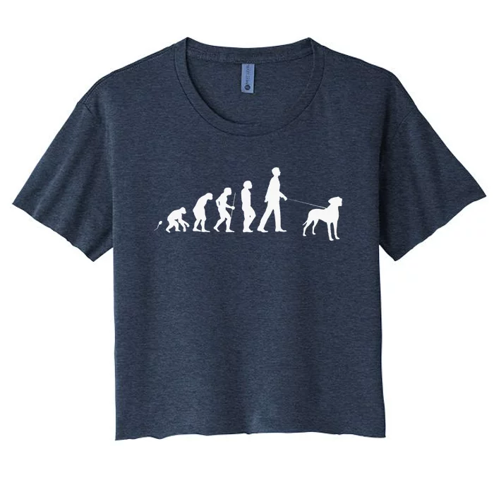 Rhodesian Ridgeback Dog Breed Women's Crop Top Tee