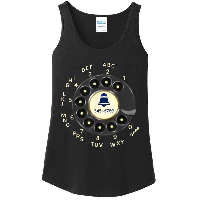 Retro Rotary Dial Phone Ladies Essential Tank