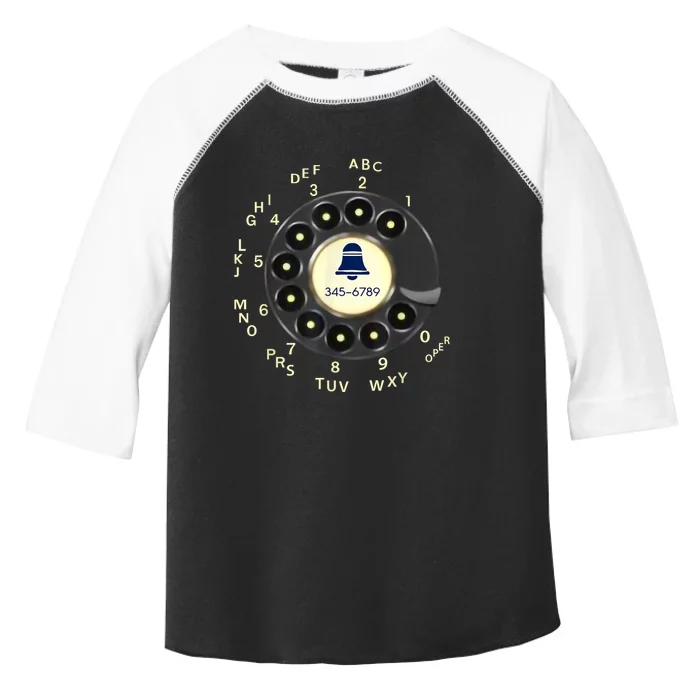 Retro Rotary Dial Phone Toddler Fine Jersey T-Shirt