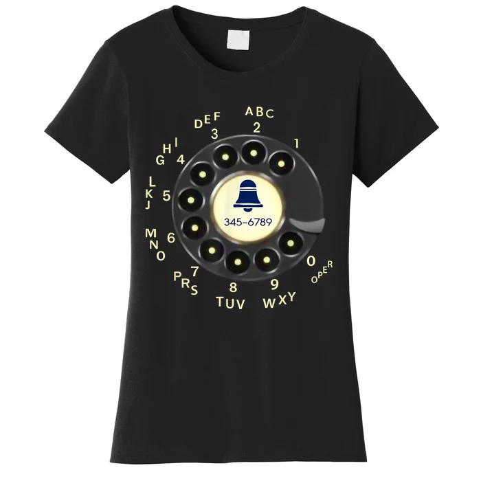 Retro Rotary Dial Phone Women's T-Shirt