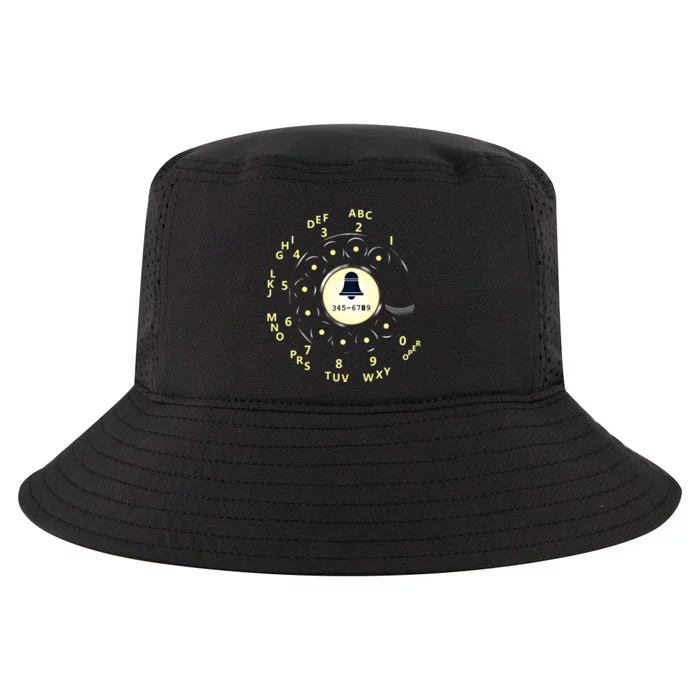 Retro Rotary Dial Cool Comfort Performance Bucket Hat