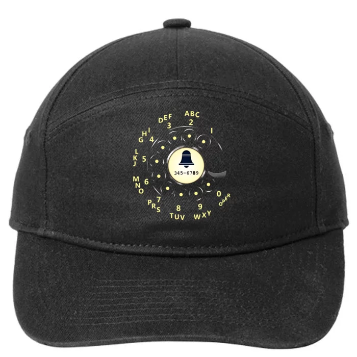 Retro Rotary Dial 7-Panel Snapback Hat