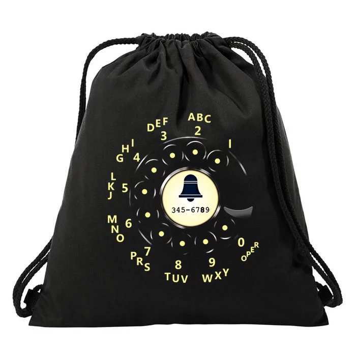 Retro Rotary Dial Drawstring Bag