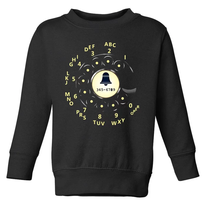 Retro Rotary Dial Toddler Sweatshirt