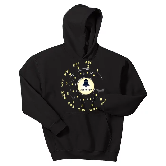 Retro Rotary Dial Kids Hoodie