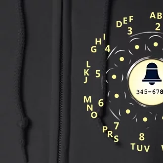 Retro Rotary Dial Full Zip Hoodie