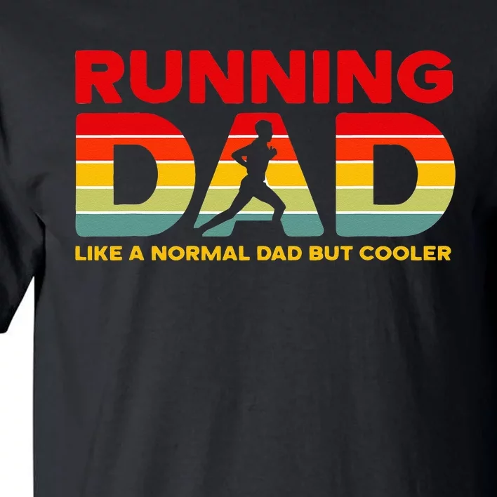 Retro Running Dad Apparel Funny Marathon Tall T-Shirt