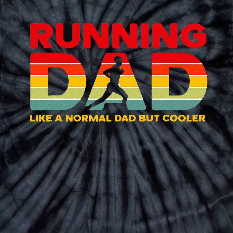 Retro Running Dad Apparel Funny Marathon Tie-Dye T-Shirt