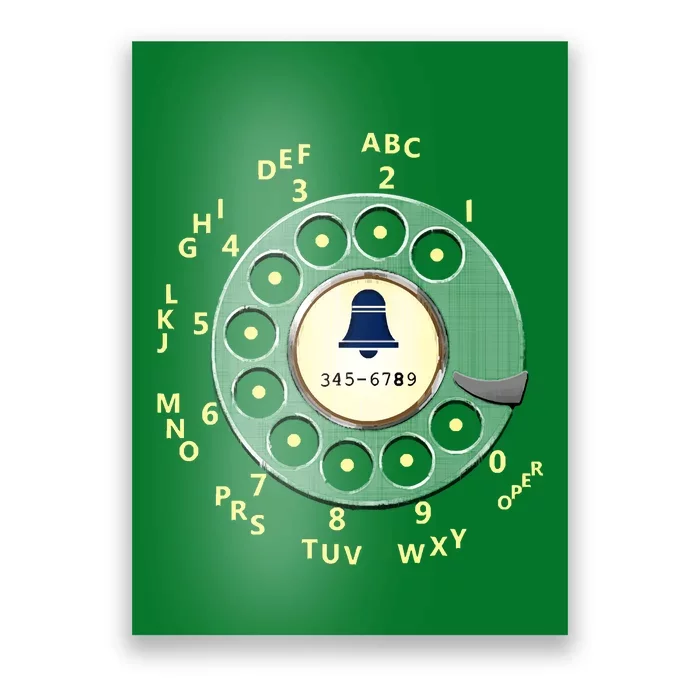 Retro Rotary Dial Poster