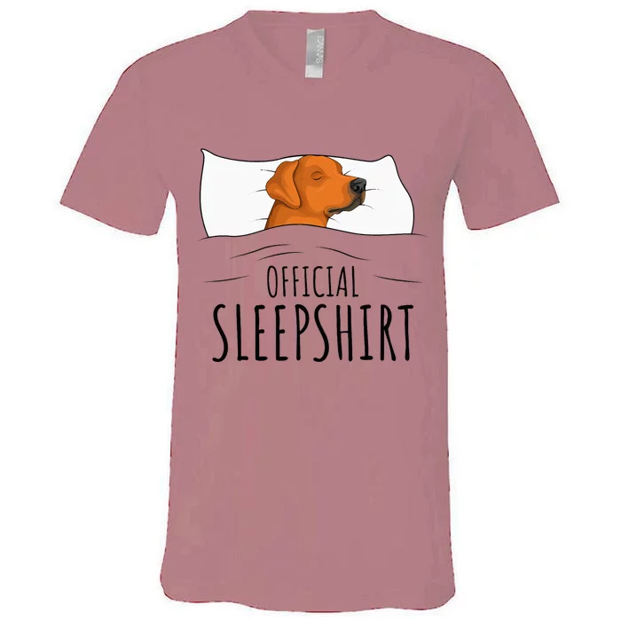 Rhodesian Ridgeback Dog Sleepshirt V-Neck T-Shirt