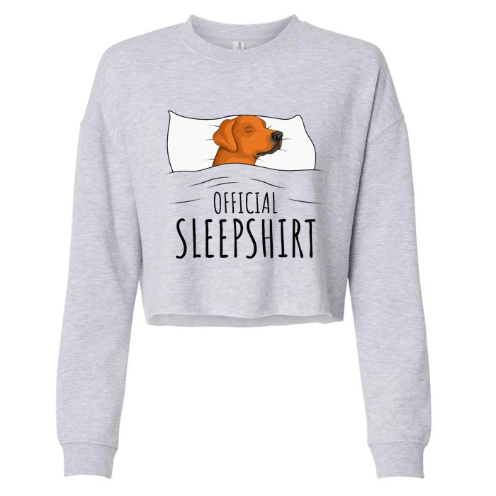 Rhodesian Ridgeback Dog Sleepshirt Cropped Pullover Crew